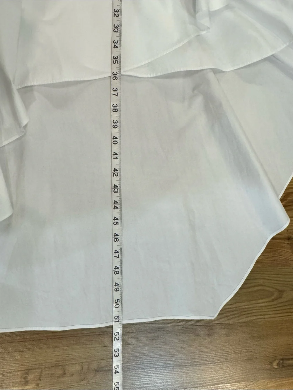 Anthropologie White Sleeveless Button-Front High-Low Dress - Picture 7 of 7